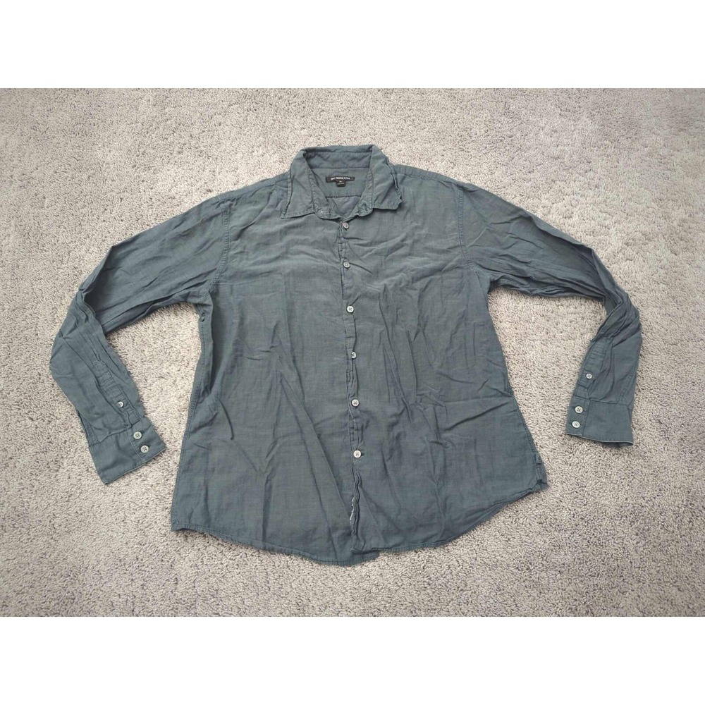 John Varvatos Button Up Shirt Mens XL Long Sleeve 100% Cotton Preppy Casual
